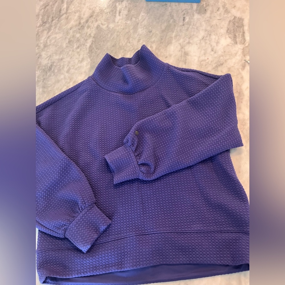 Purple long sleeved pullover